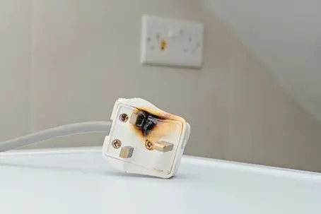 burnt outlet